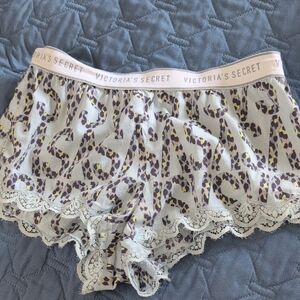 Victoria's Secret Animal Print Lace Shorts XS